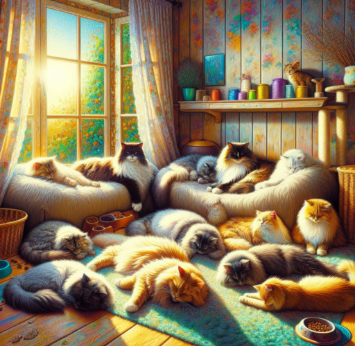 gatos con mucho pelo